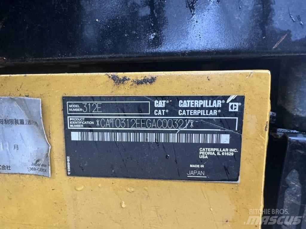 CAT 312E Crawler excavators