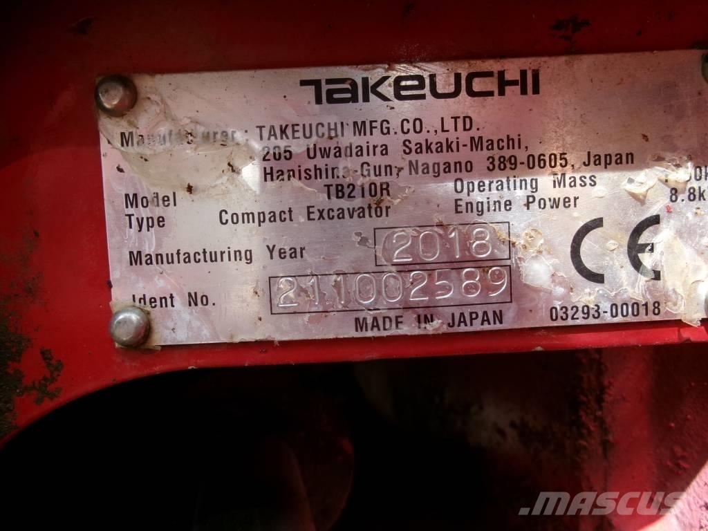 Takeuchi TB 210 R Mini excavators < 7t