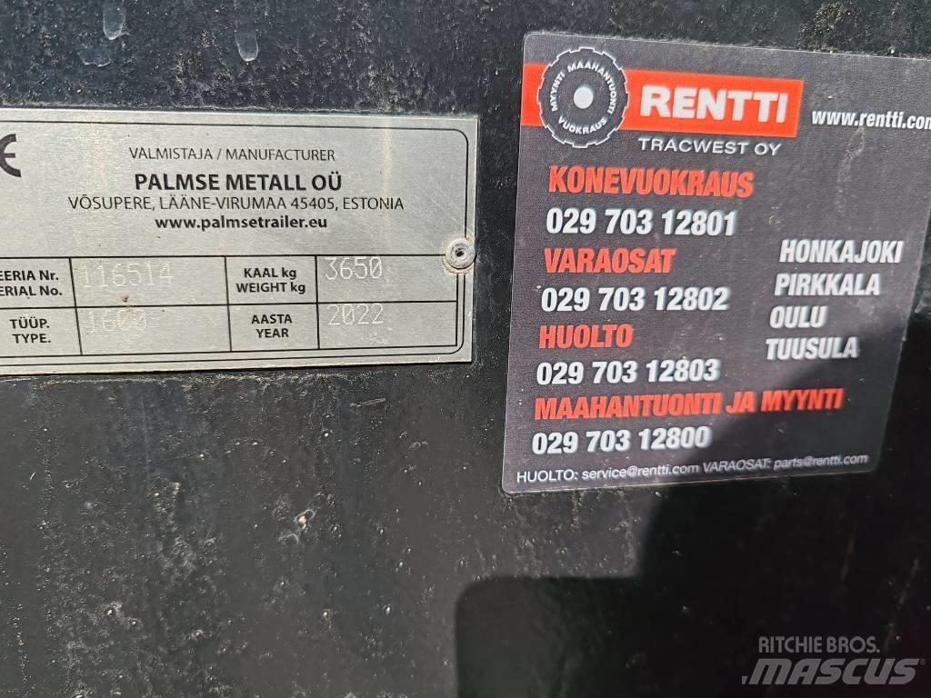 Palmse Trailer 1600 Tipper trailers