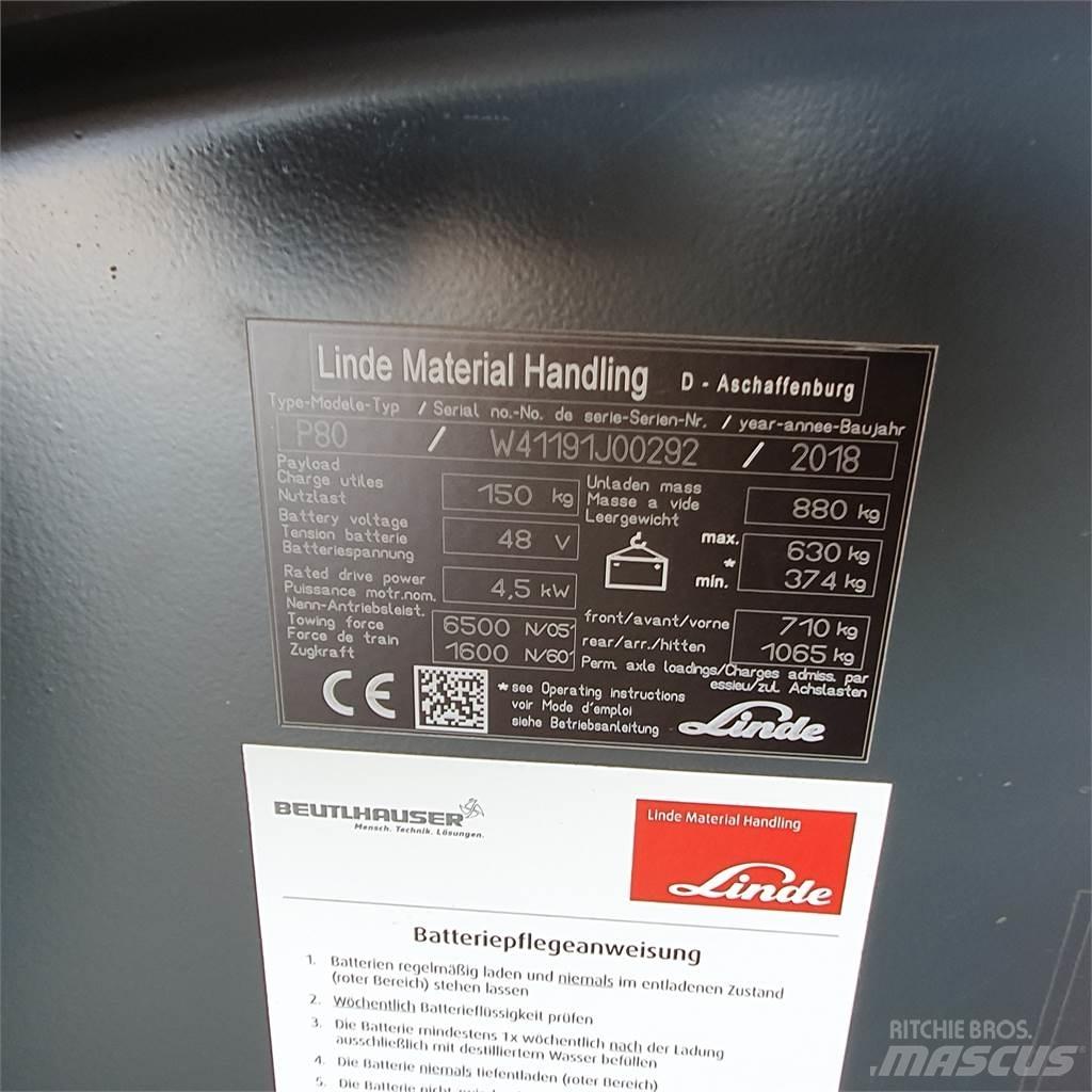Linde P80 Towing truck