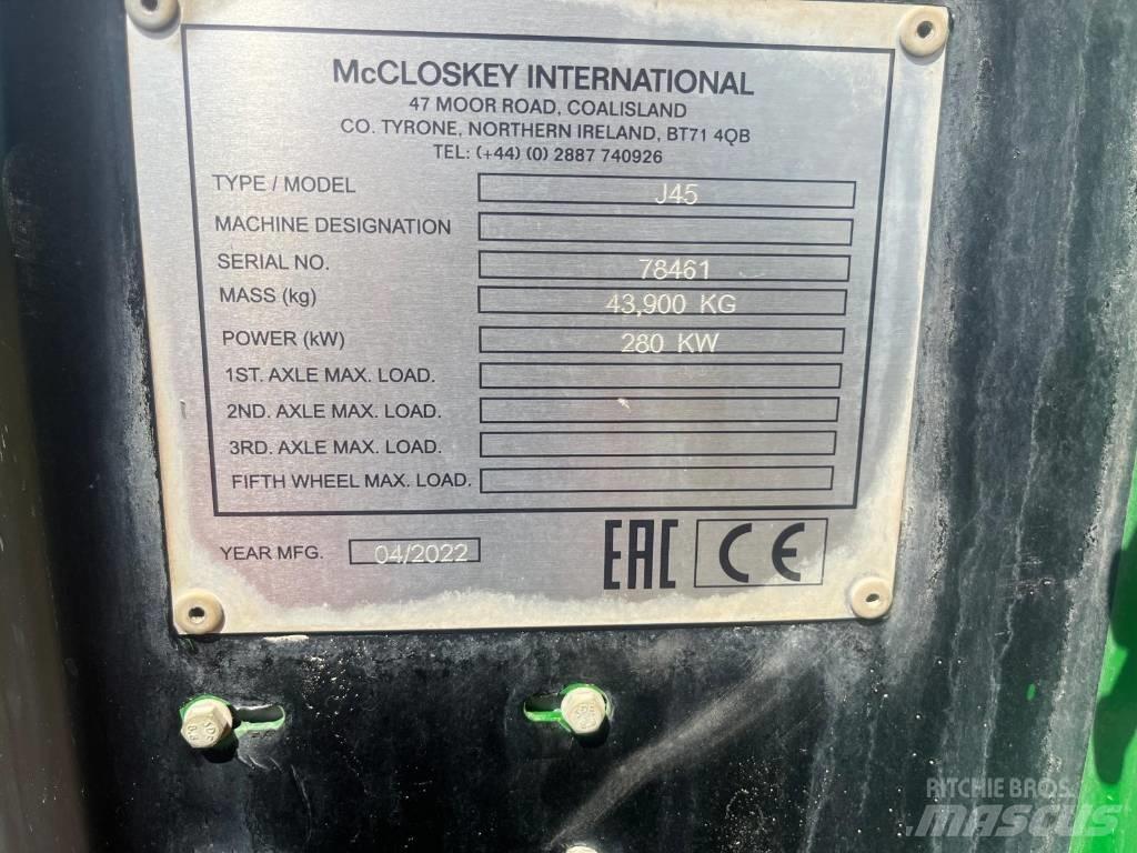 McCloskey J45 Mobile crushers
