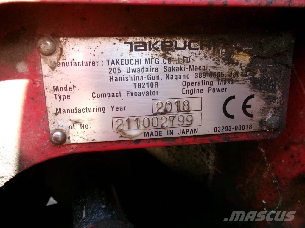 Takeuchi TB 210 R Mini excavators < 7t