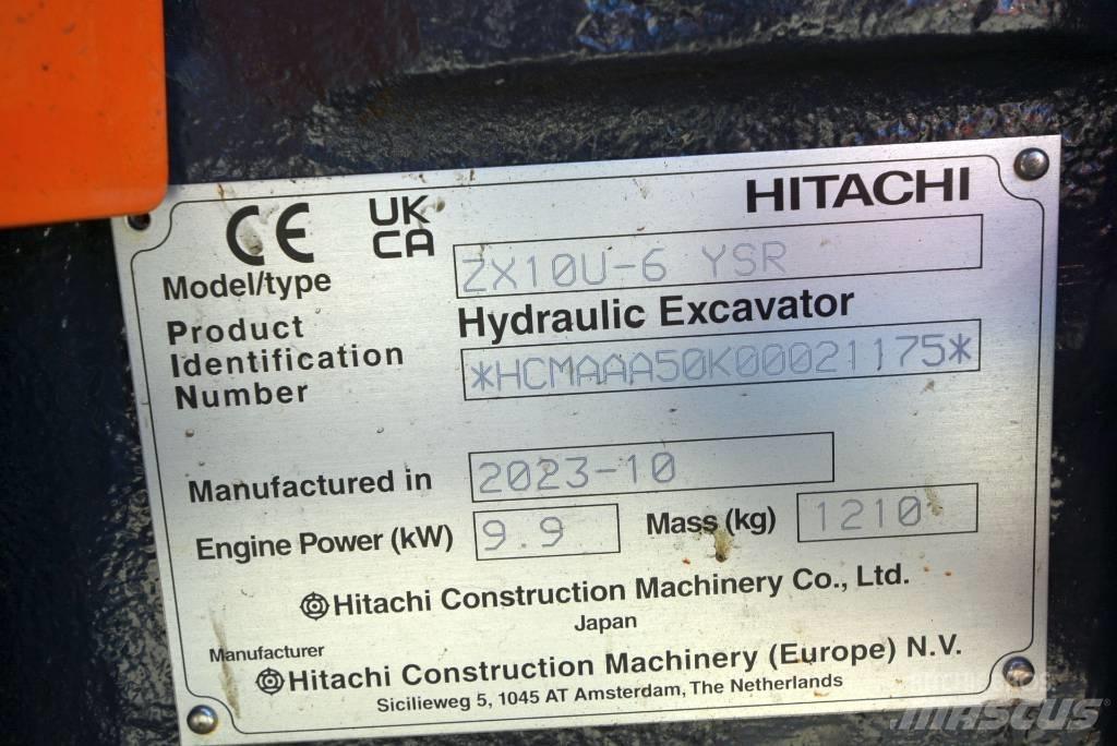 Hitachi ZX 10U-6 Mini excavators < 7t