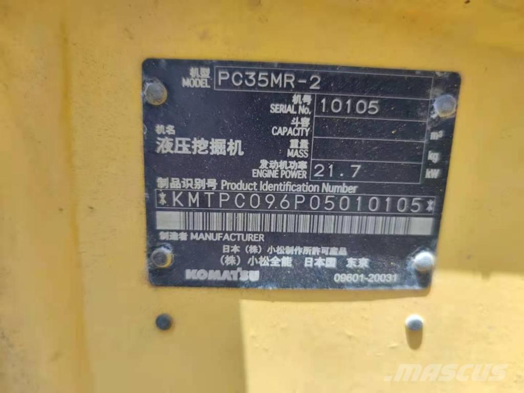 Komatsu PC 35 MR Mini excavators < 7t