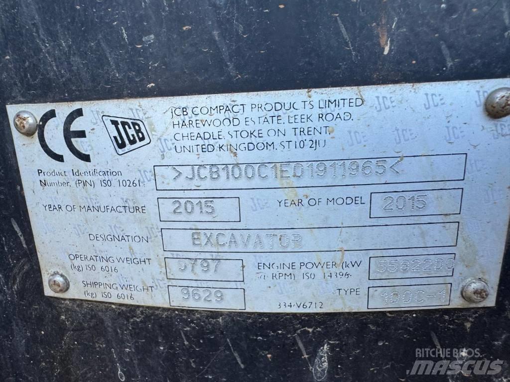 JCB 100 C-1 Midi excavators  7t - 12t
