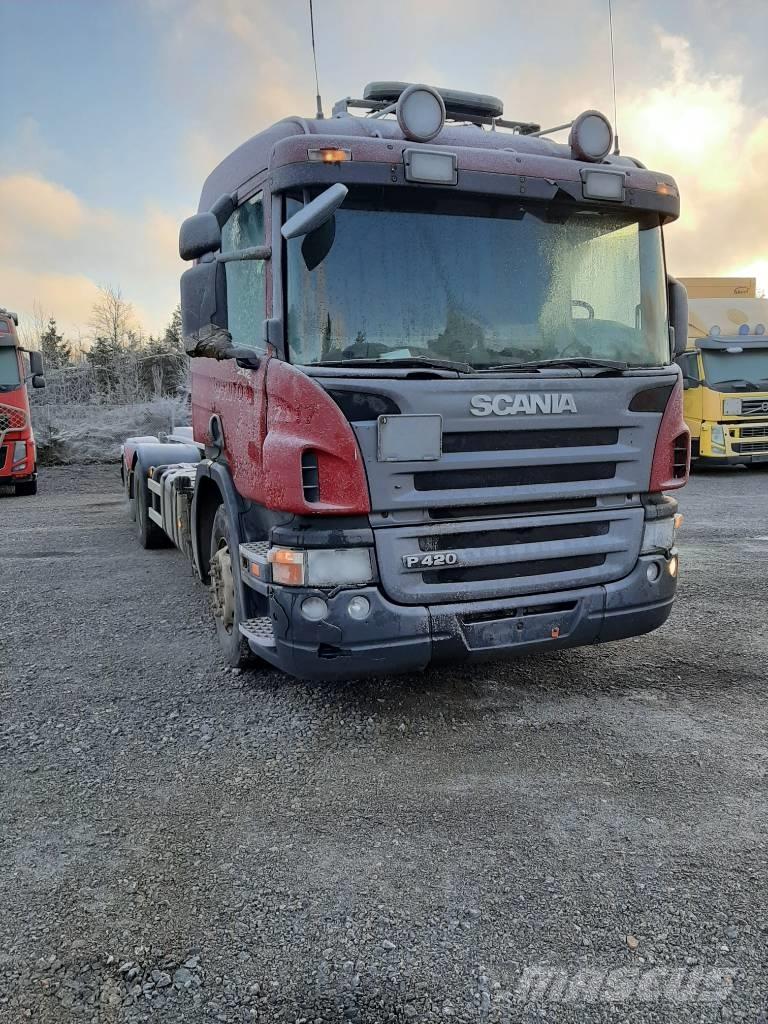 Scania P 420 Containerframe/Skiploader trucks