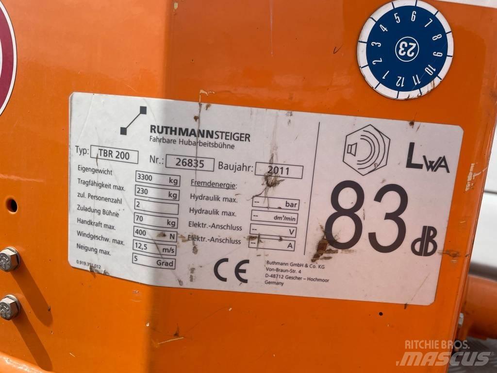 Ruthmann TBR 200 Truck mounted aerial platforms