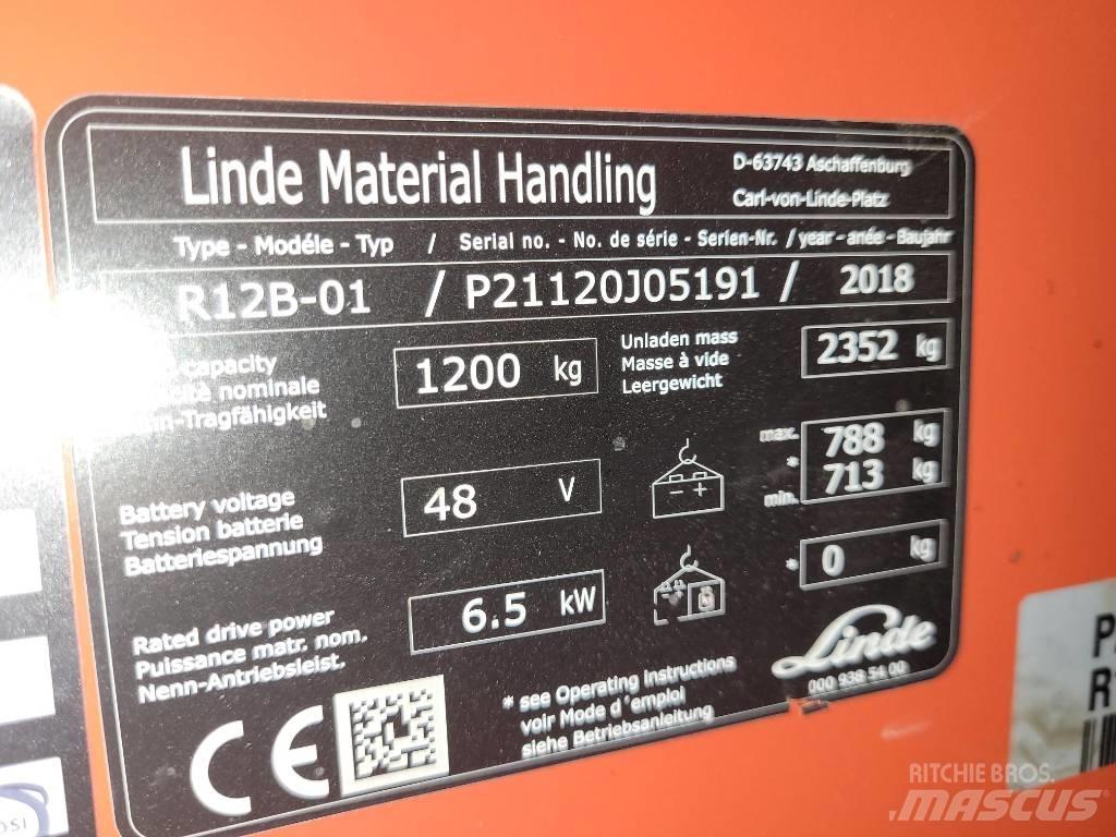 Linde R12B-01 Reach truck