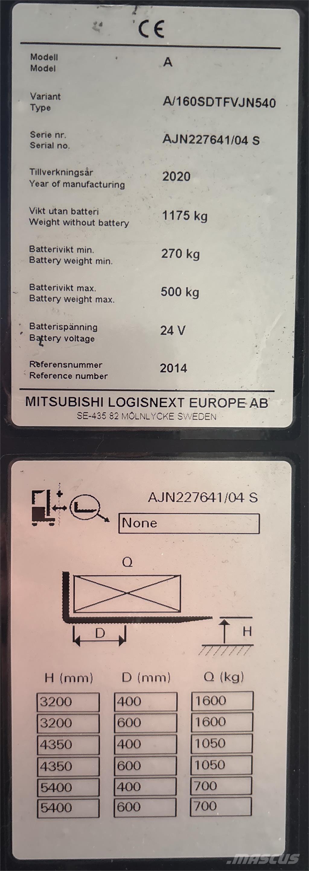 Atlet A160 Self propelled stackers