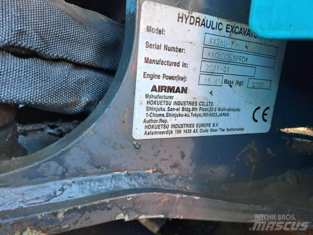 Airman AX26U Mini excavators < 7t
