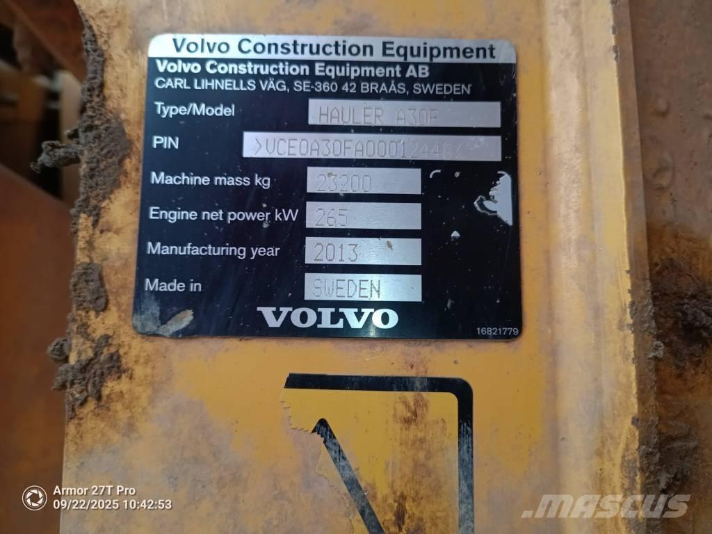 Volvo A 30 F Articulated Haulers