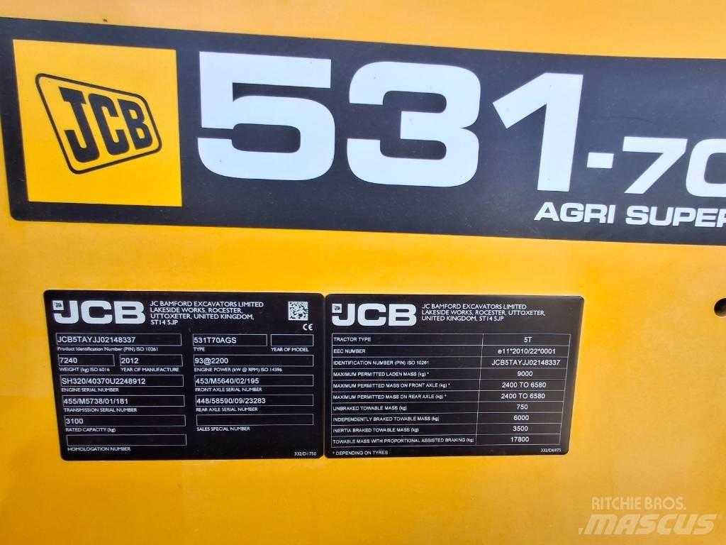 JCB 531-70 Farming telehandlers