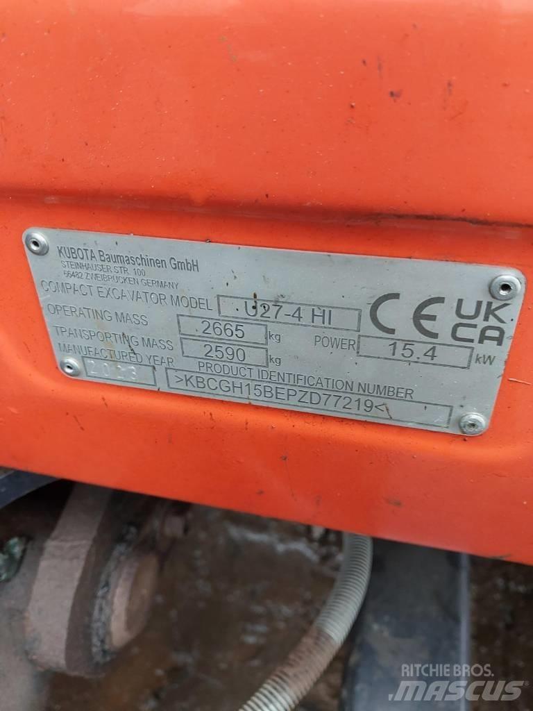 Kubota U 27-4 Mini excavators < 7t