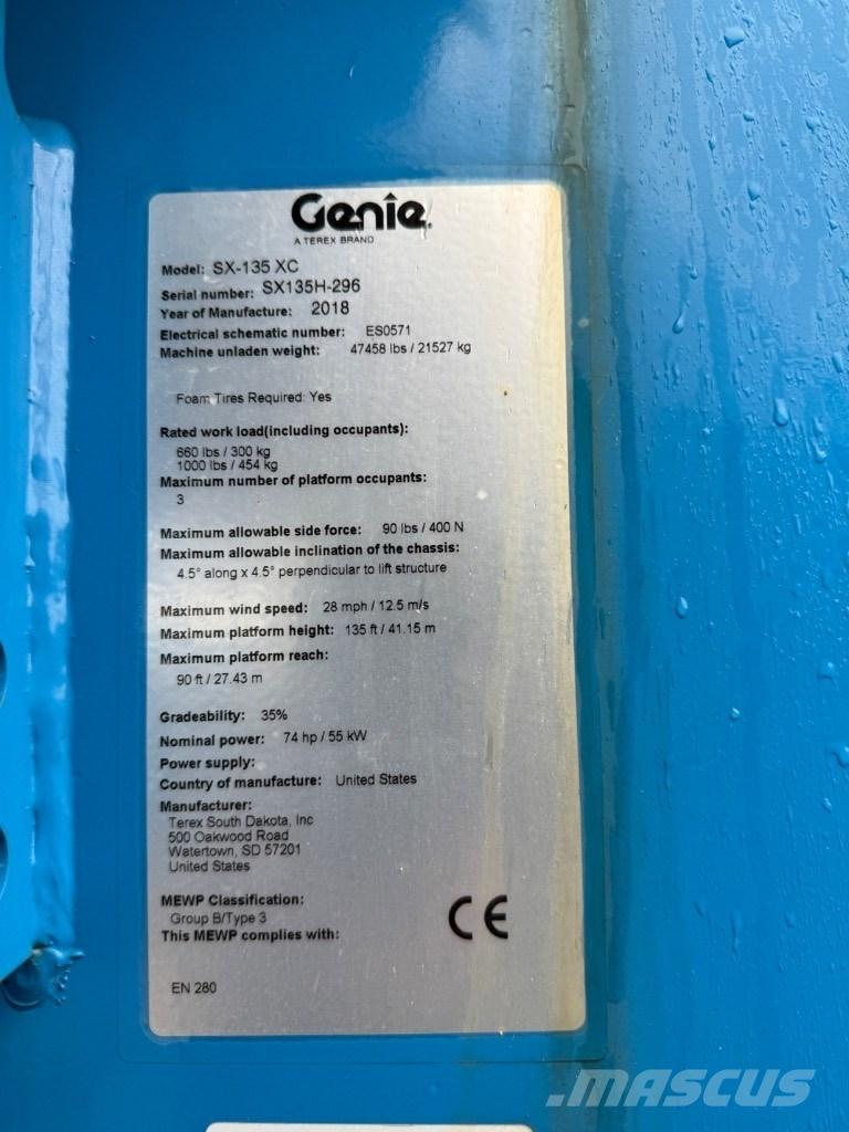 Genie SX 135 XC Articulated boom lifts