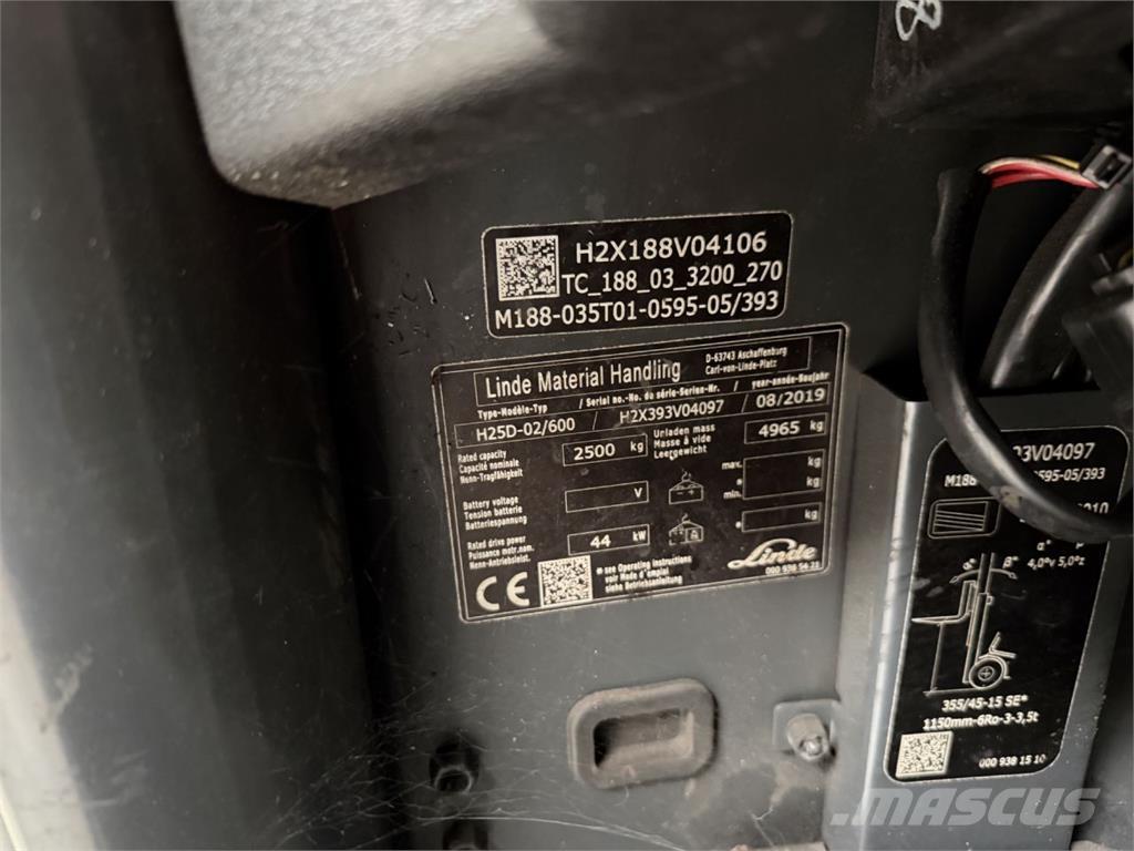 Linde H25D-02/600 Diesel trucks