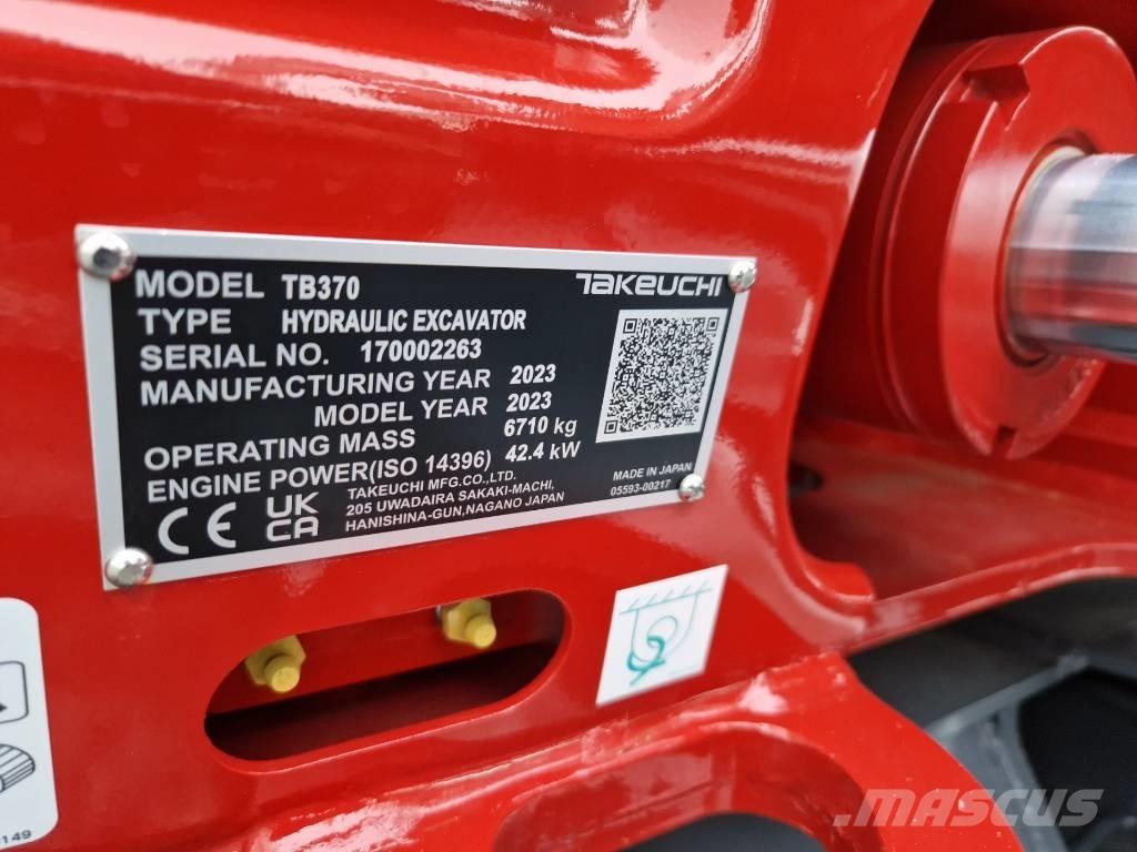 Takeuchi TB370 Mini excavators < 7t