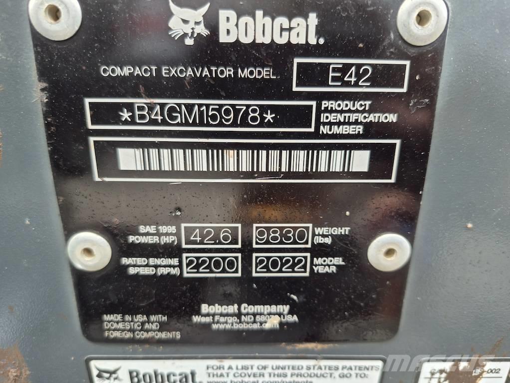 Bobcat E 42 Mini excavators < 7t
