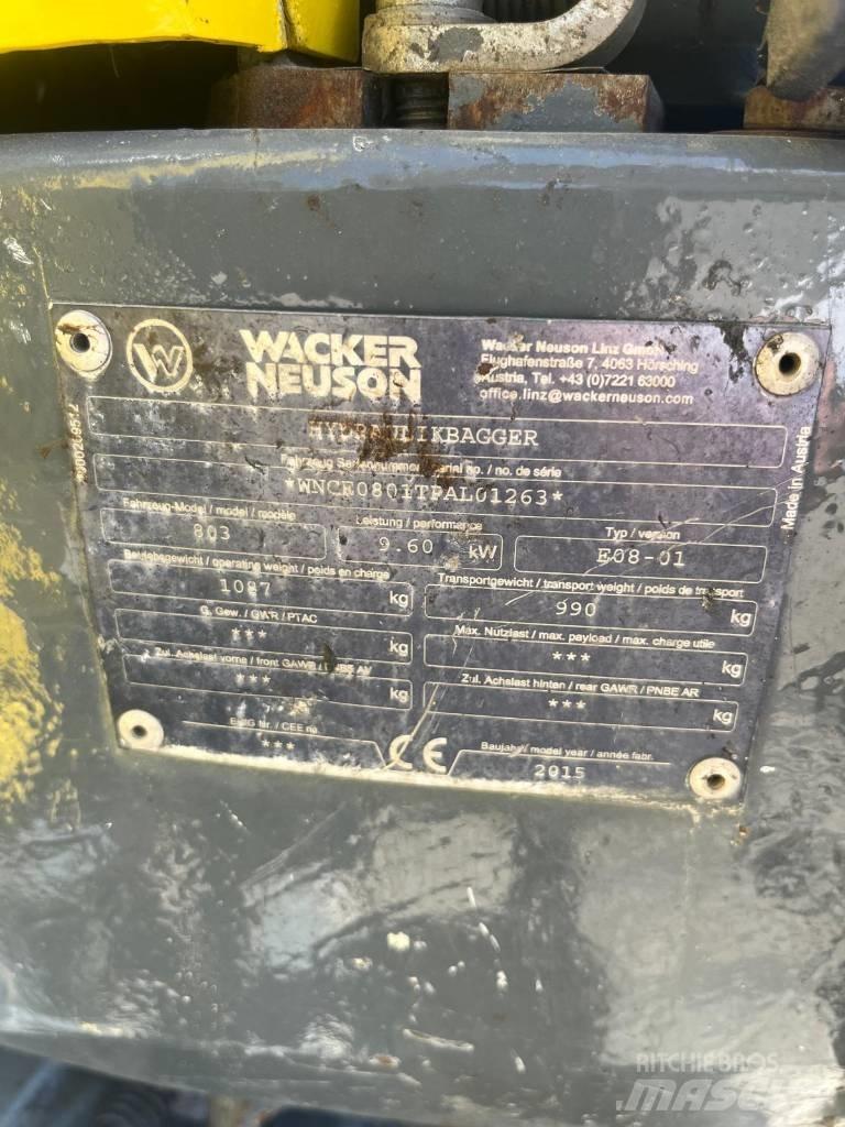 Wacker Neuson 803 RD Mini excavators < 7t