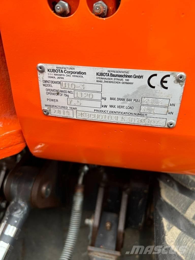 Kubota U 10-3 Mini excavators < 7t
