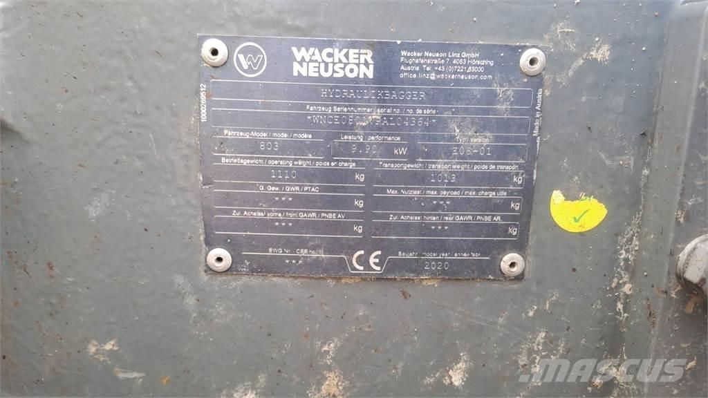 Wacker Neuson 803 Crawler excavators