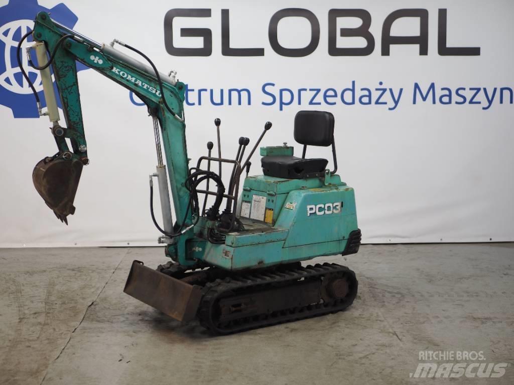 Komatsu PC03-1 Mini excavators < 7t