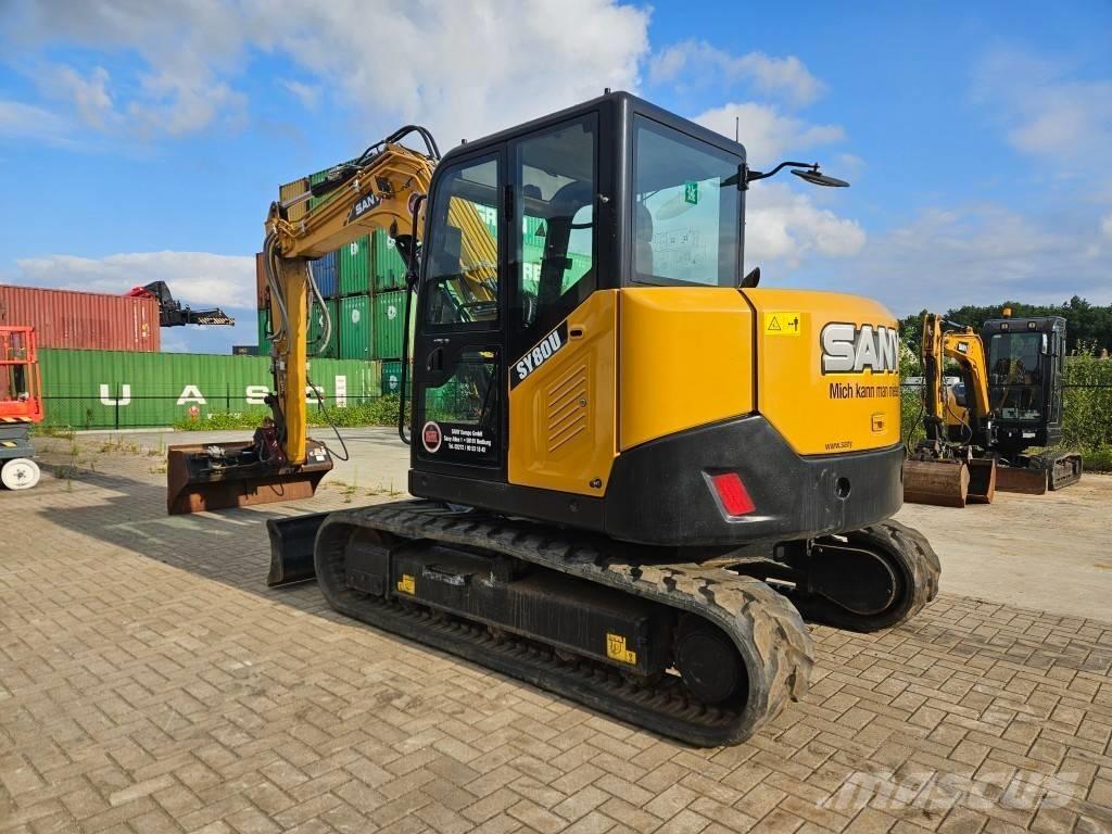 Sany SY 80 U Midi excavators  7t - 12t