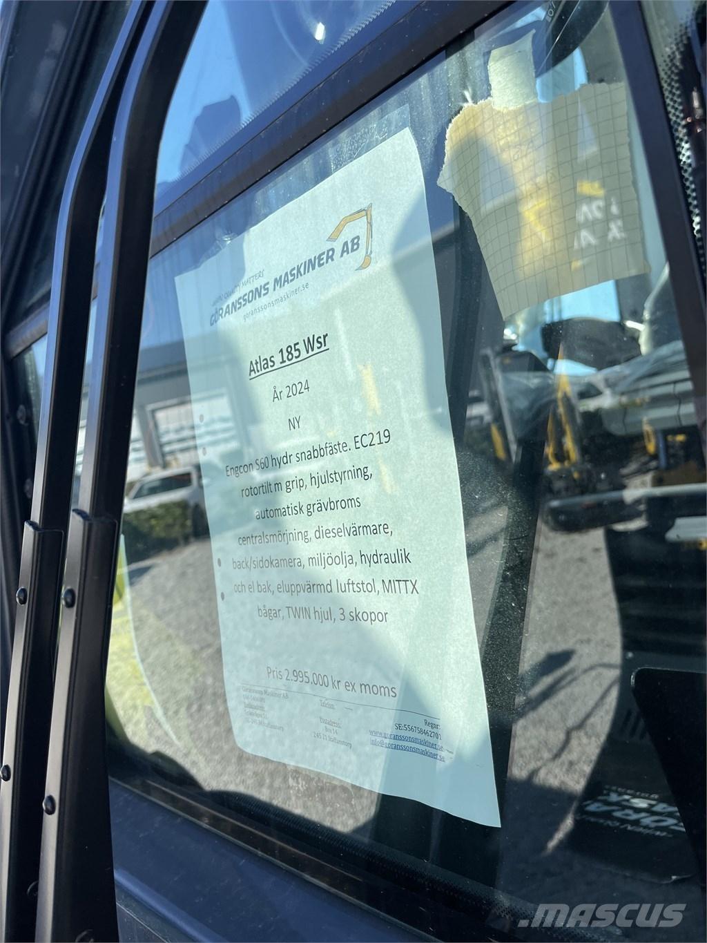 Atlas 185 WSR Wheeled excavators