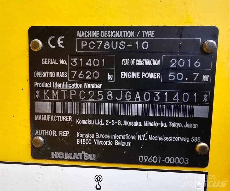 Komatsu pc78us-10 Mini excavators < 7t