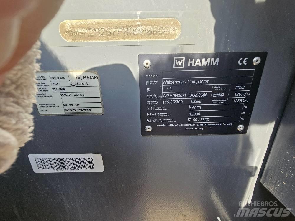 Hamm H13 i Single drum rollers