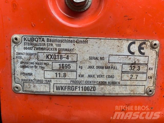 Kubota KX 018-4 Mini excavators < 7t