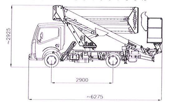 Skyking E209PX Truck mounted aerial platforms
