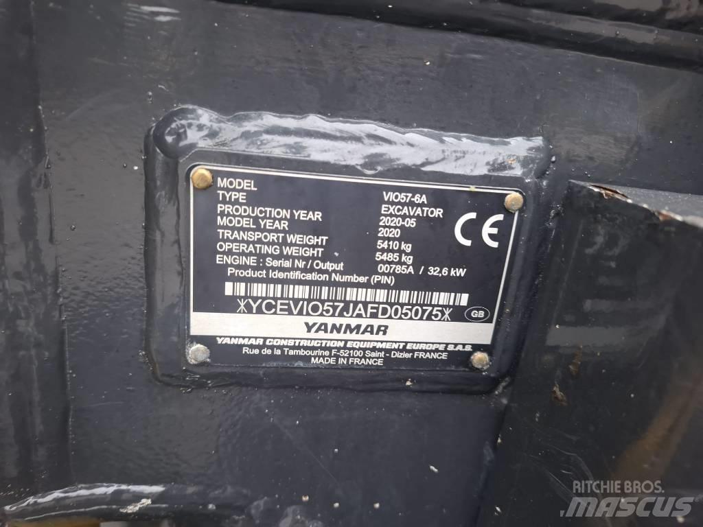 Yanmar Vio 57-6A Mini excavators < 7t