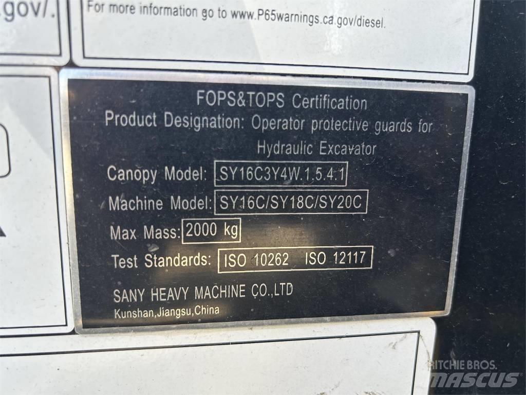 Sany SY16C Mini excavators < 7t