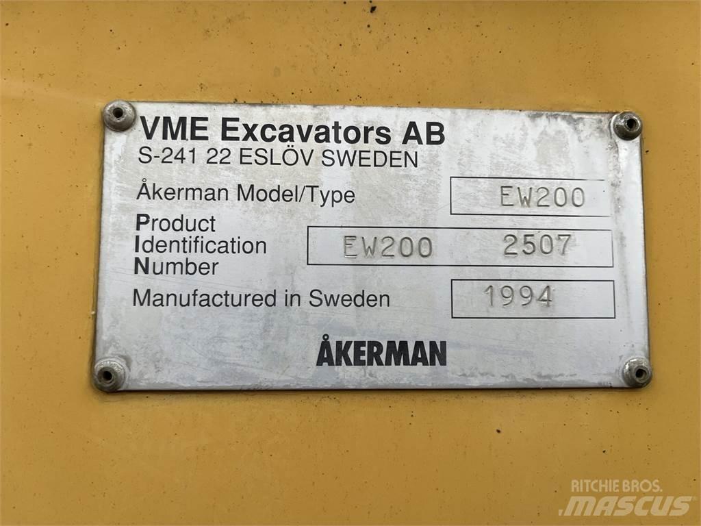 Åkerman EW200 4X4 Wheeled excavators