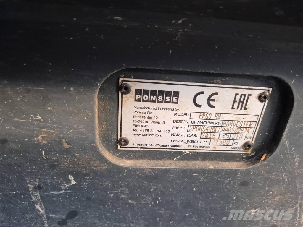 Ponsse ERGO 8W Harvesters