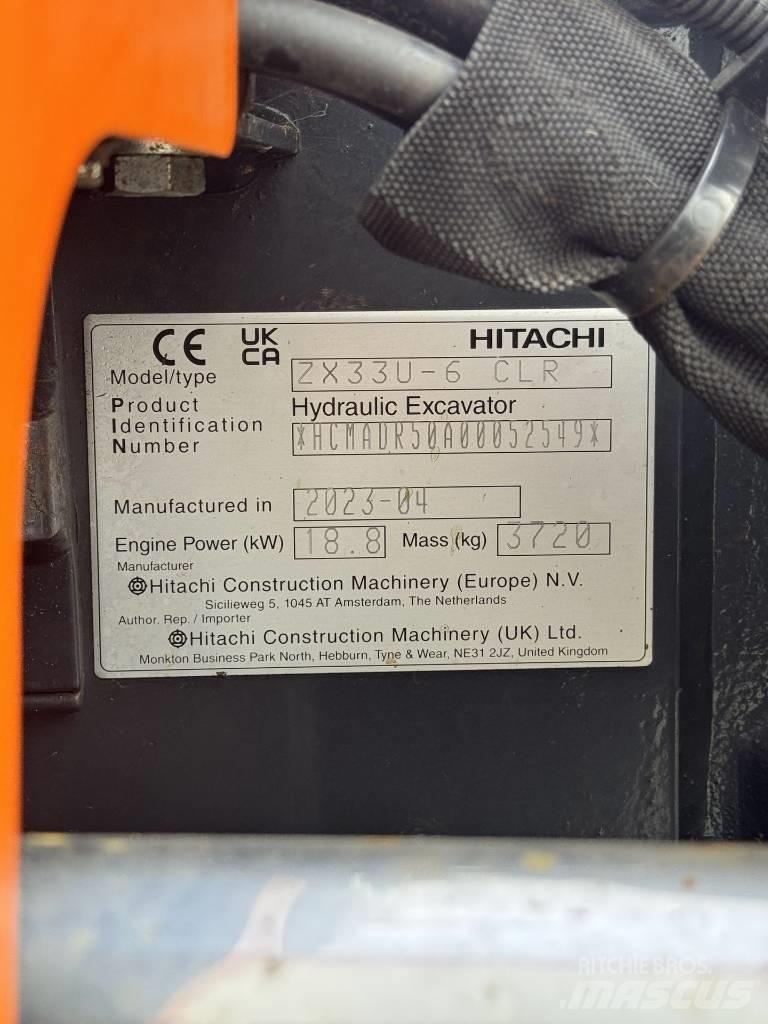 Hitachi ZX 33 U-6 Mini excavators < 7t