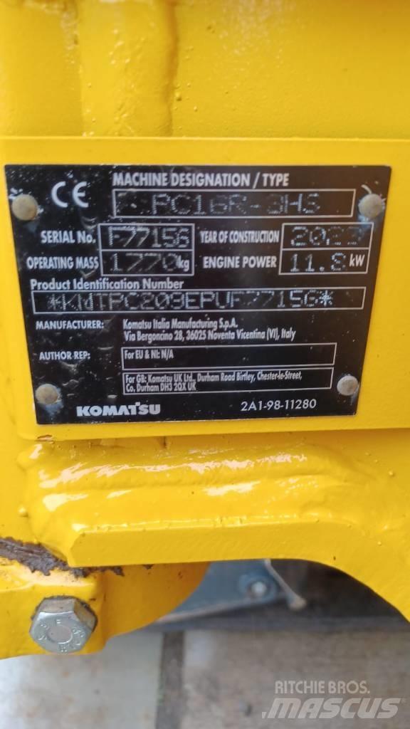 Komatsu PC16R-3HS Mini excavators < 7t