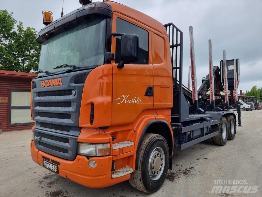 Scania R 580 Timber trucks