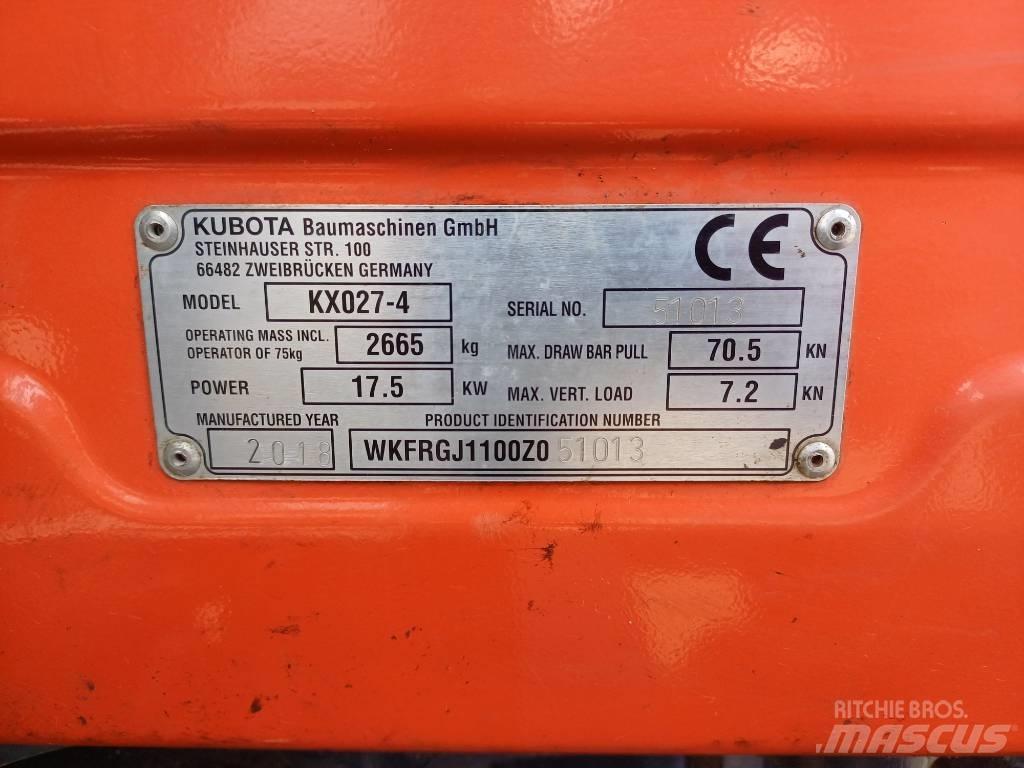Kubota KX027-4 Mini excavators < 7t