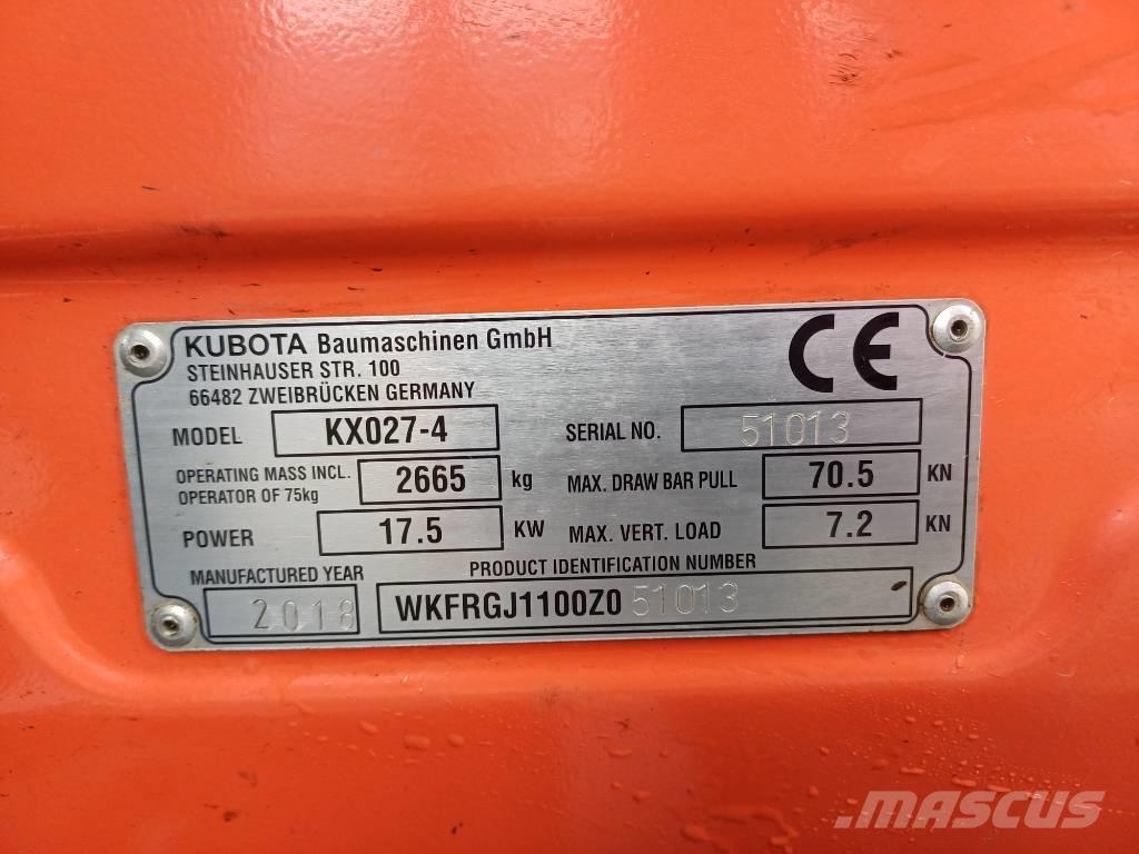 Kubota KX027-4 Mini excavators < 7t