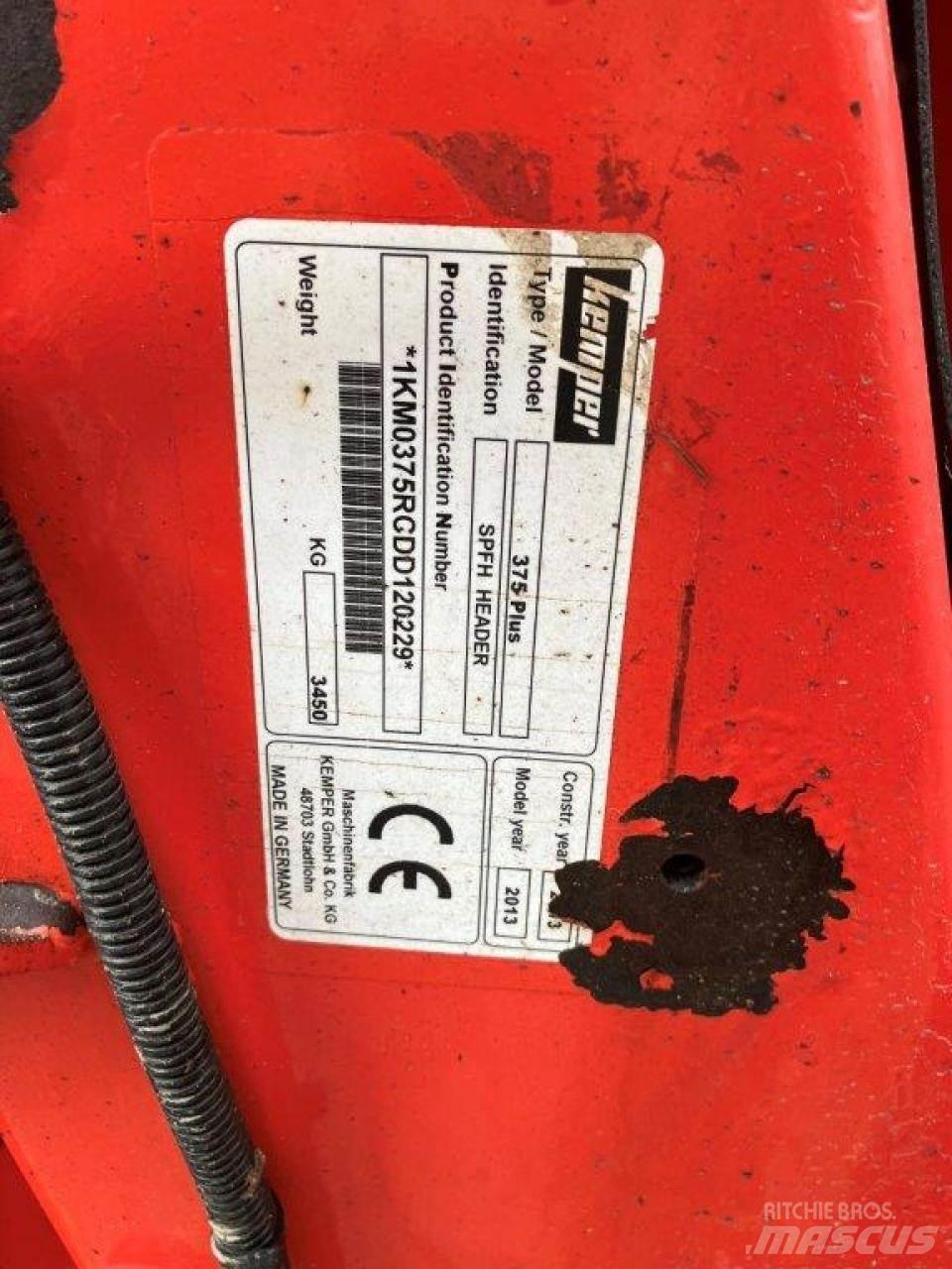 Kemper 375 Combine harvester spares & accessories