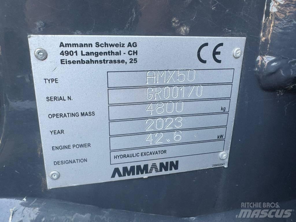 Ammann AMX 50 Mini excavators < 7t