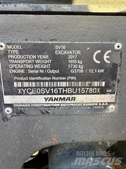 Yanmar SV 16 Mini excavators < 7t