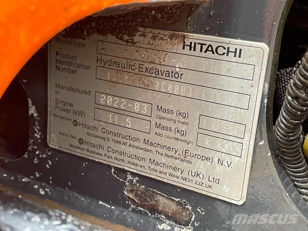 Hitachi ZX 19 U-6 Mini excavators < 7t