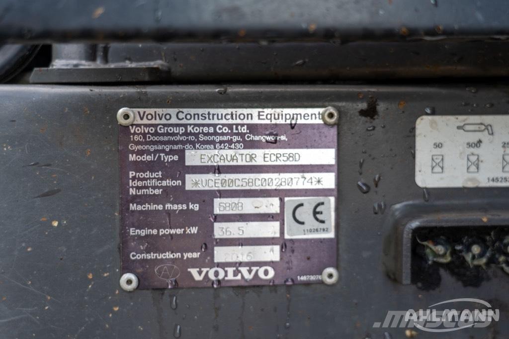 Volvo ERC58D Mini excavators < 7t