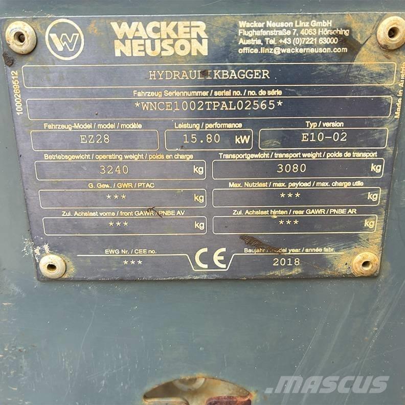 Wacker Neuson EZ 28 Mini excavators < 7t