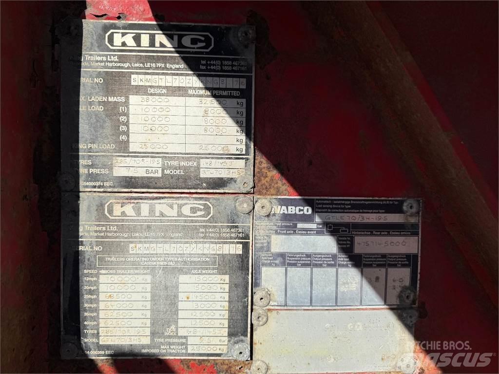 King PPV Lavetti Low loader-semi-trailers