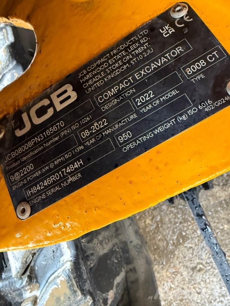 JCB 8008 CTS Mini excavators < 7t