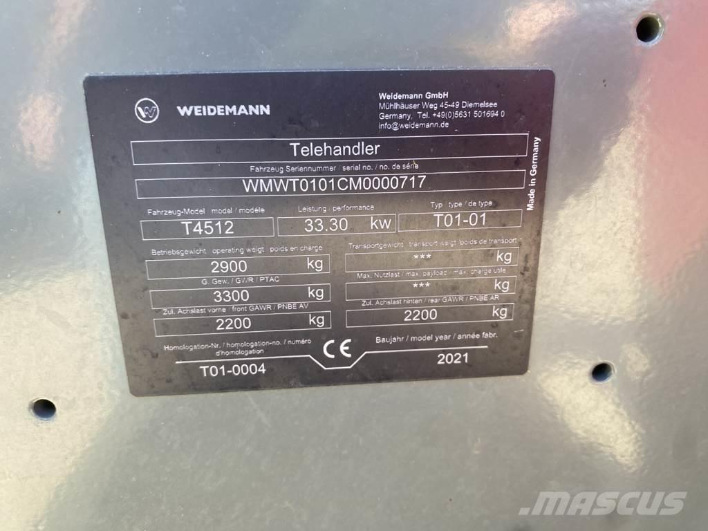 Weidemann T 4512 Farming telehandlers