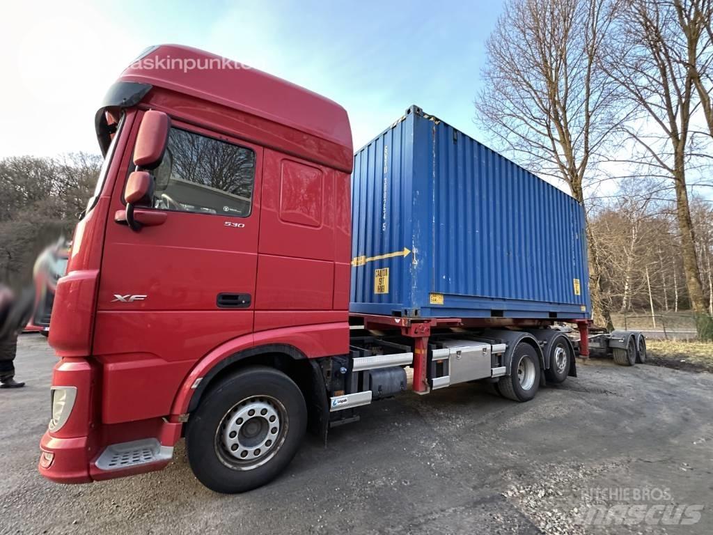 DAF XF 530 Containerframe/Skiploader trucks